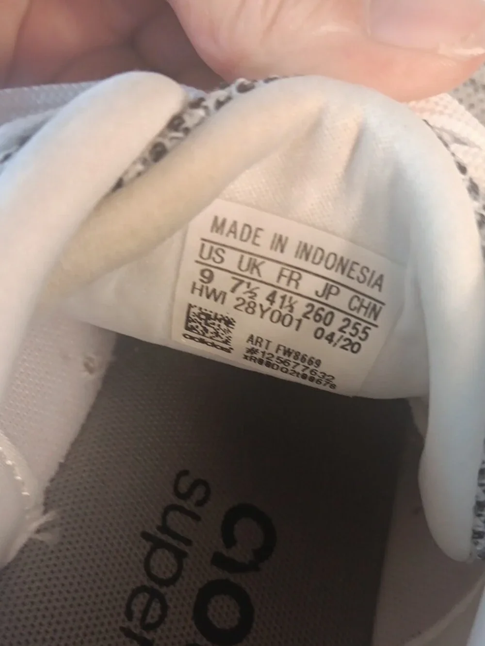 adidas Cloudfoam Light Gray Knit Sneakers with White Stripes